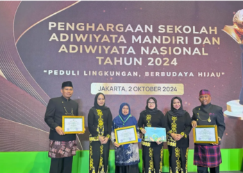 Lima Sekolah di Kutim Sabet Penghargaan Adiwiyata Nasional 2024