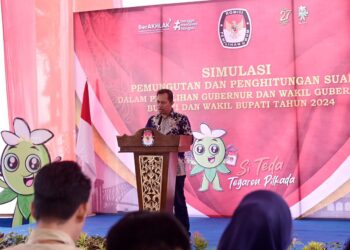 KPU Kukar Gelar Simulasi Pemungutan Suara Sebagai Persiapan Pemilu 2024
