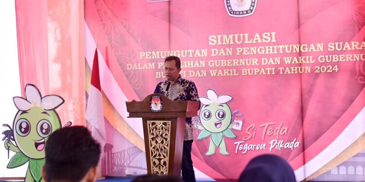 KPU Kukar Gelar Simulasi Pemungutan Suara Sebagai Persiapan Pemilu 2024