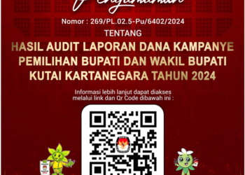 KPU Kukar Umumkan Hasil Audit Dana Kampanye Pilkada 2024, Pastikan Transparansi