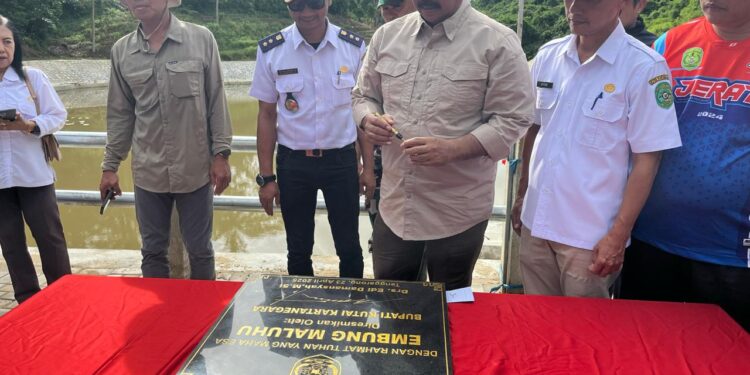 Embung Pertanian di Maluhu Diresmikan, Dukung Irigasi dan Potensi Wisata Lokal
