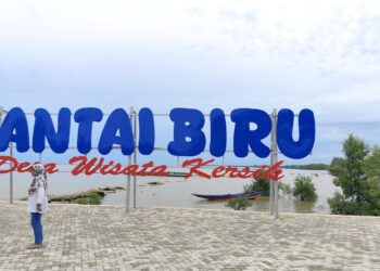 Wisata Pantai Biru Kersik Berbenah, Camat Marangkayu Terus Dukung Peningkatan Infrastruktur