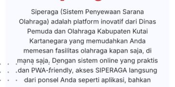Demo penggunaan aplikasi Siperaga di kantor Dispora Kukar, Tenggarong