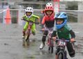 Anak-anak antusias mengikuti latihan pushbike yang digelar Dispora Kukar di area Stadion Aji Imbut