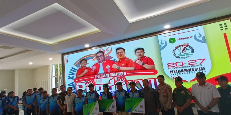 Pelepasan kontingen Kukar menjelang ajang olahraga provinsi