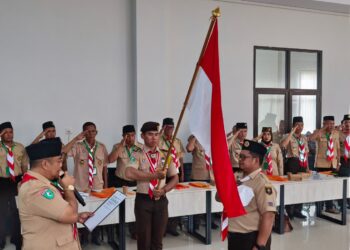 Peserta Muscab Pramuka Kukar mengikuti jalannya sidang pleno