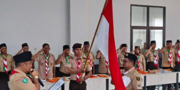 Peserta Muscab Pramuka Kukar mengikuti jalannya sidang pleno