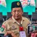 Aji Ali Husni menyampaikan arah pembinaan Pramuka Kukar dalam Muscab 2025