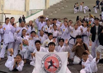 Atlet bela diri Kukar saat mengikuti sesi latihan rutin di salah satu dojo