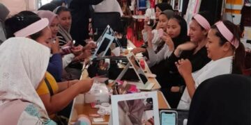 Peserta WPM mengikuti sesi pelatihan kewirausahaan di Dispora Kukar