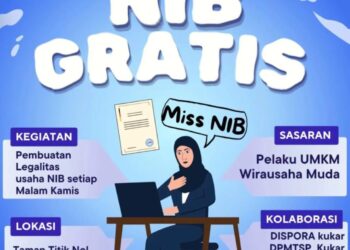 Informasi program pembuatan NIB gratis untuk wirausaha muda Kukar