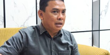 Kabid Kepramukaan Dispora Kukar memaparkan agenda pelatihan dan kegiatan Pramuka 2025