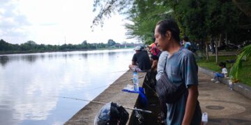 Kegiatan mancing di Kukar yang semakin diminati berbagai kalangan masyarakat
