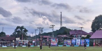 Para pemain muda tampil penuh semangat di Open Turnamen Loa Kulu Kota 2025