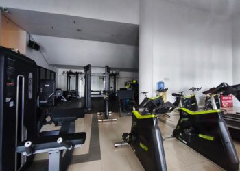 Fasilitas Gym Sterec yang dibuka gratis untuk wartawan di bawah naungan Dispora Kukar.