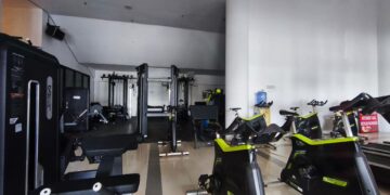 Fasilitas Gym Sterec yang dibuka gratis untuk wartawan di bawah naungan Dispora Kukar.
