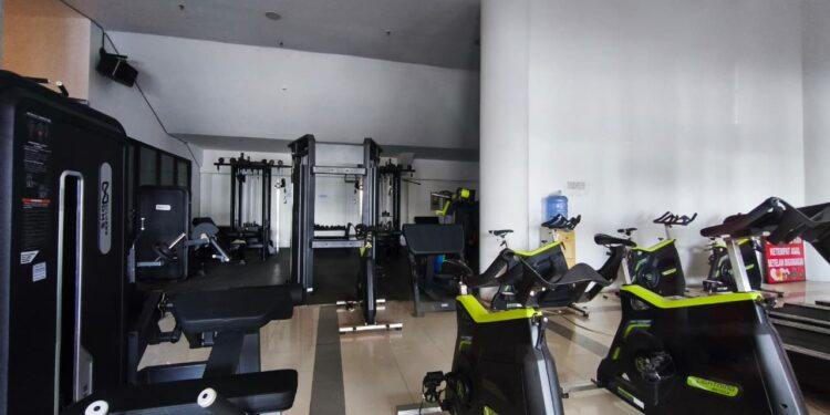 Fasilitas Gym Sterec yang dibuka gratis untuk wartawan di bawah naungan Dispora Kukar.