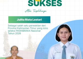 Sangat Membanggakan, Siswi SMAN 1 Tabang Lolos Seleksi Paskibraka Nasional 2026